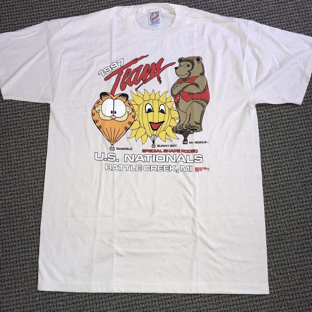 1997 Team‎ US Nationals Hot Air Balloon Tee Jerzees Adult Large NIB Vintage Garf